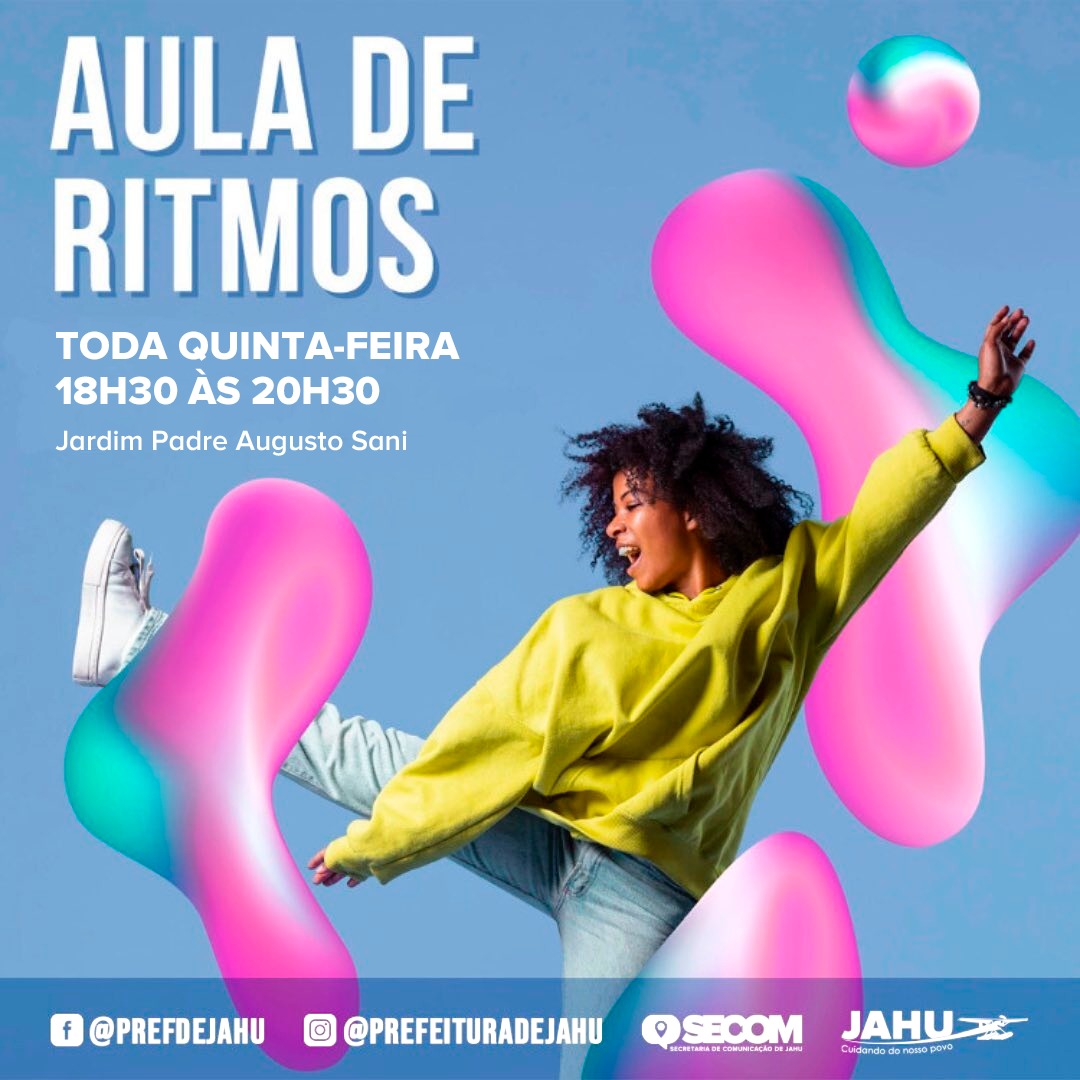 PREFEITURA OFERECE AULAS DE RITMOS GRATUITAMENTE NO SANI
