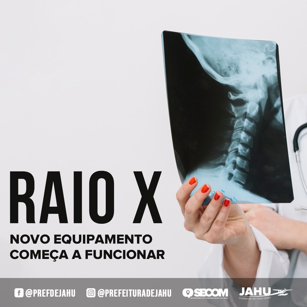 NOVO EQUIPAMENTO DE RAIO X COMEÇA A FUNCIONAR