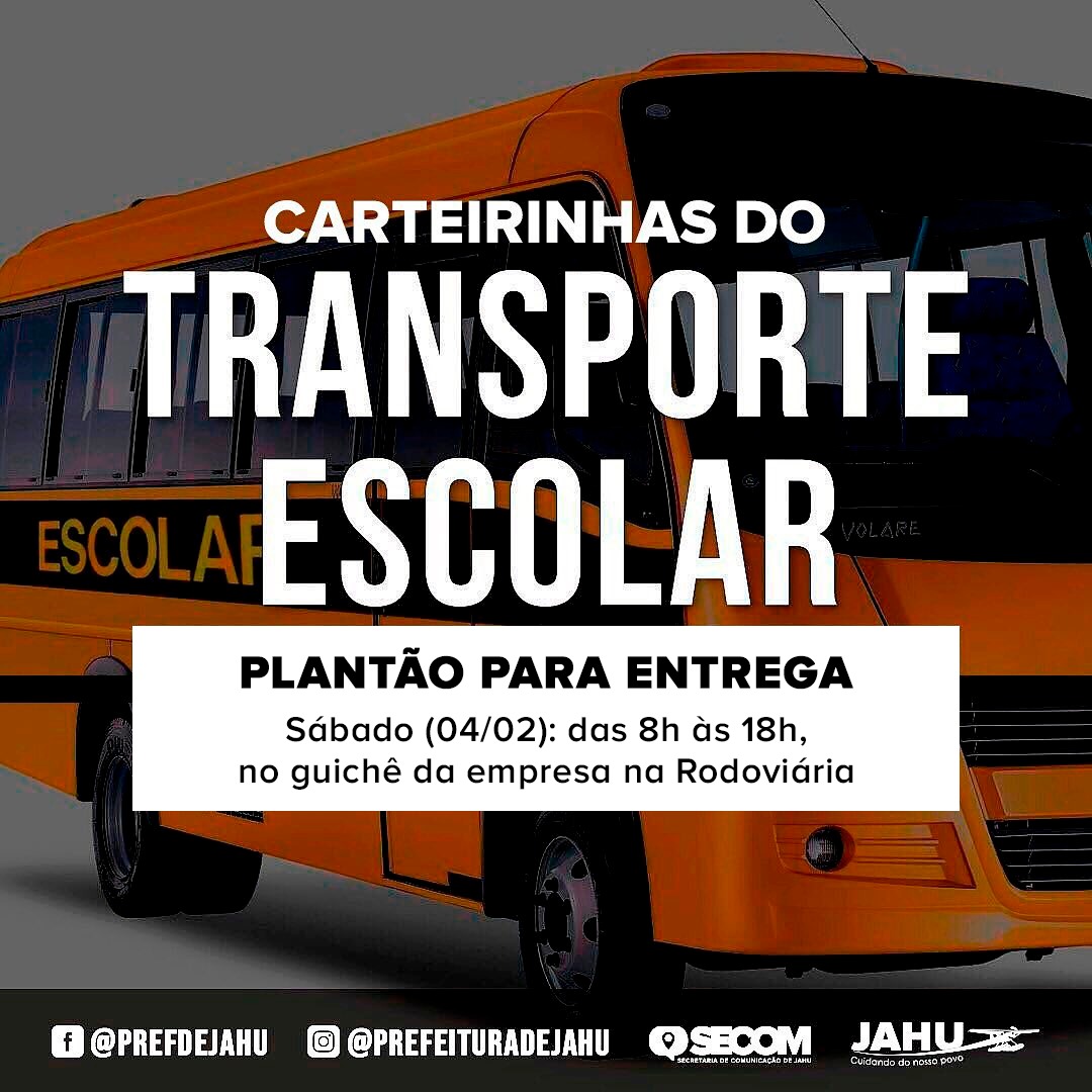 TRANSPORTE ESCOLAR: EMPRESA FAZ PLANTÃO PARA ENTREGA DE CARTEIRINHAS