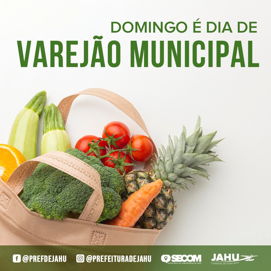DOMINGO É DIA DE VAREJÃO MUNICIPAL