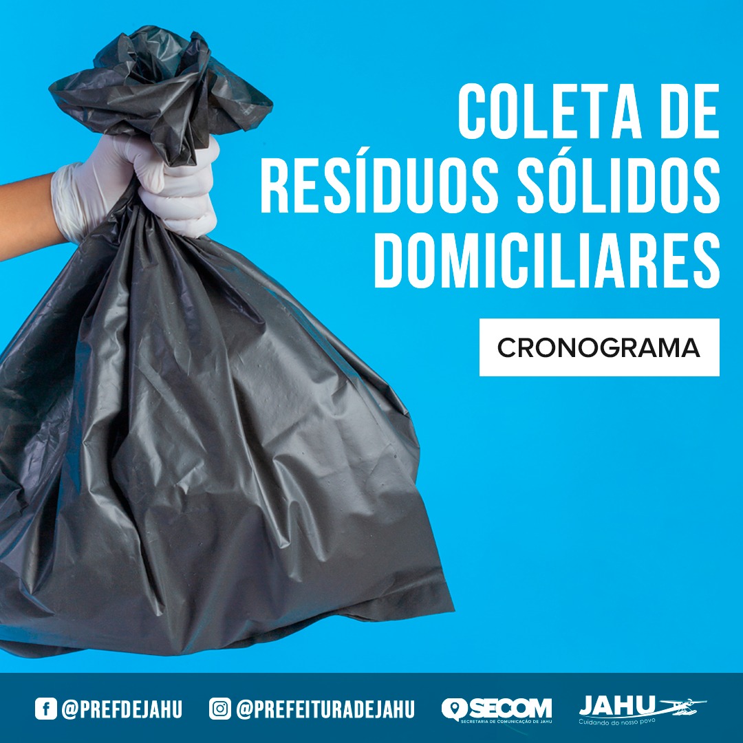 CRONOGRAMA – COLETA DE RESÍDUOS SÓLIDOS DOMICILIARES