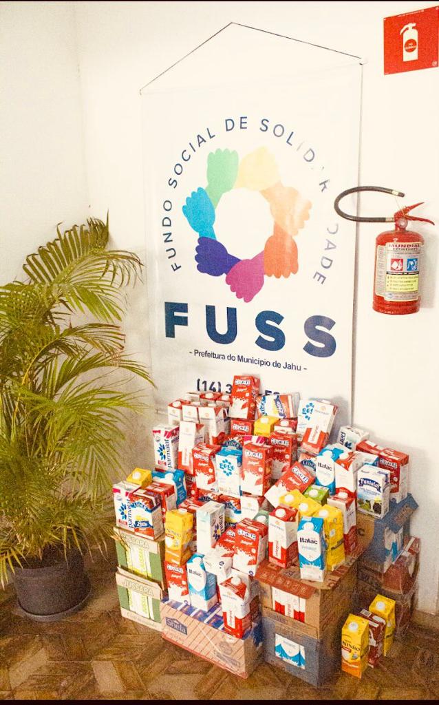 FUSS RECEBE DOAÇÃO DE PRODUTOS DA CESTA BÁSICA