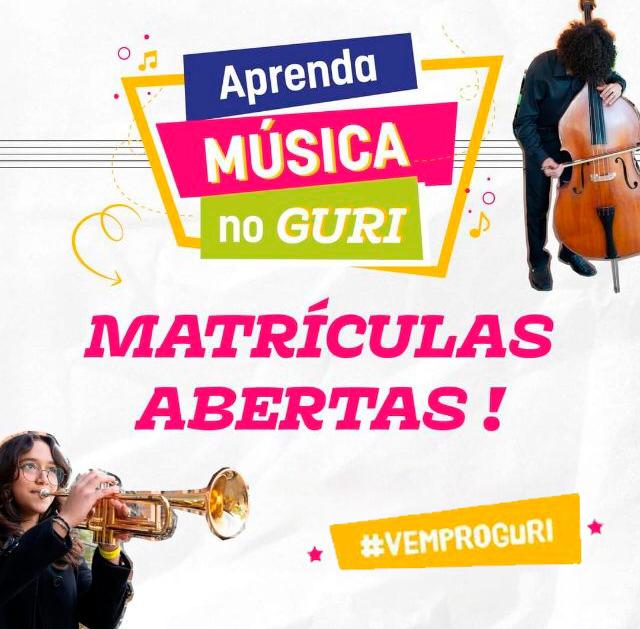 INSCRIÇÕES PARA O PROJETO GURI CONTINUAM