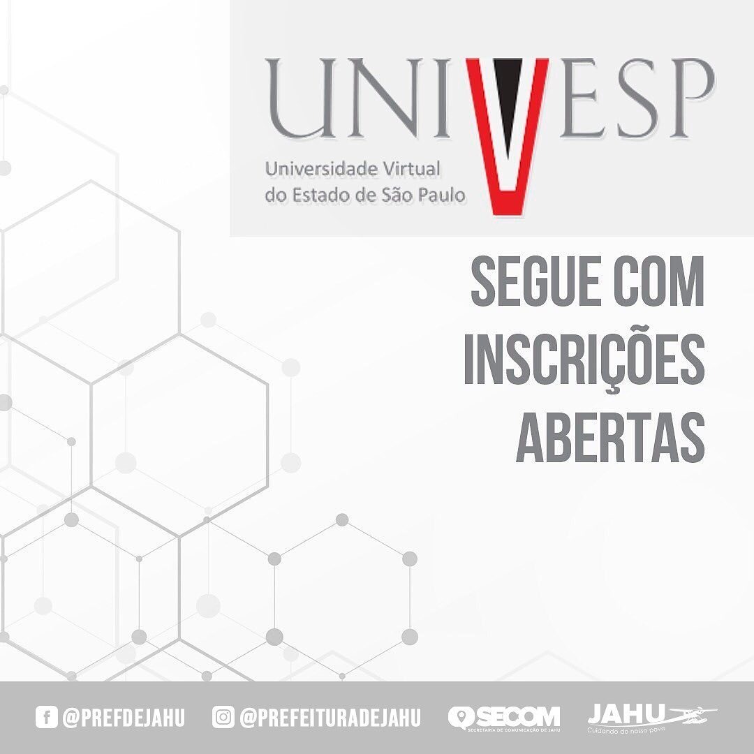 AINDA DÁ TEMPO DE SE INSCREVER NO VESTIBULAR DA UNIVESP