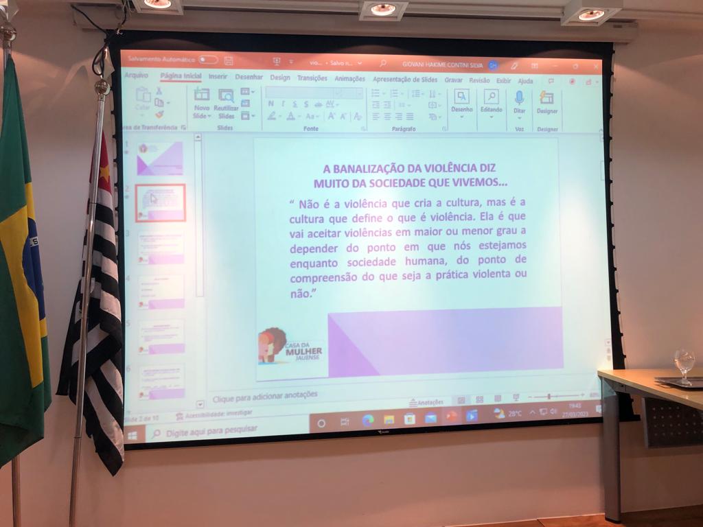 PALESTRA ABORDA REFLEXOS DA VIOLÊNCIA CONTRA A MULHER