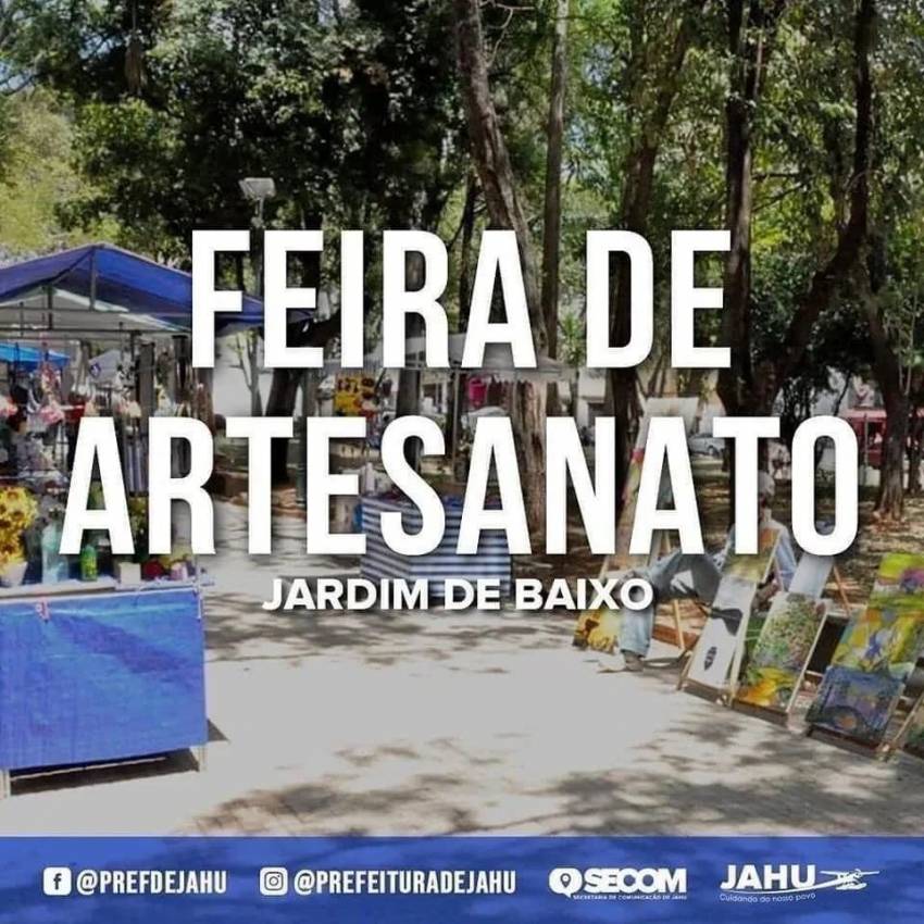 FEIRA DE ARTESANATO NO JARDIM DE BAIXO