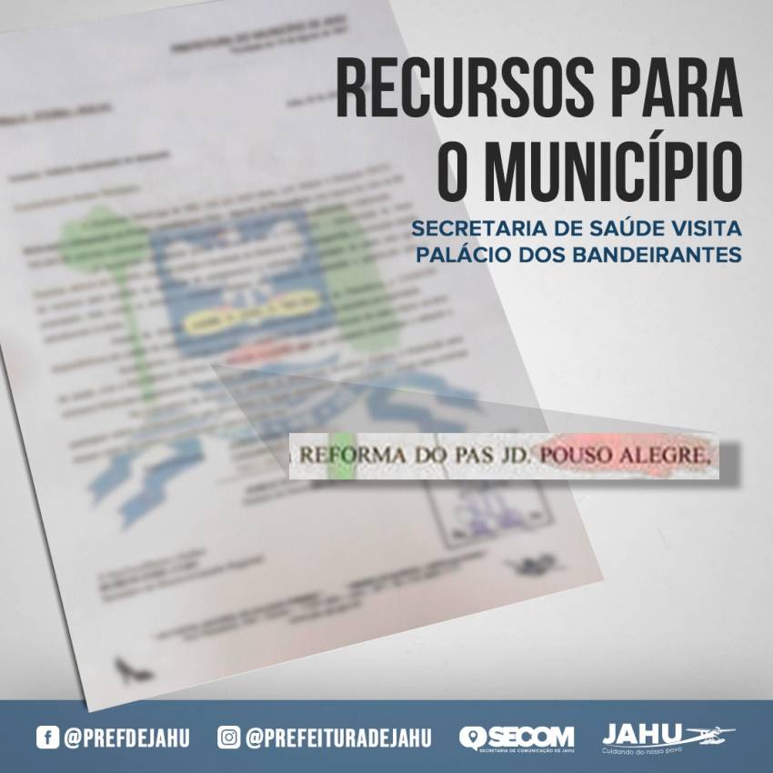 PREFEITURA BUSCA RECURSO PARA REFORMAR PAS DO POUSO ALEGRE