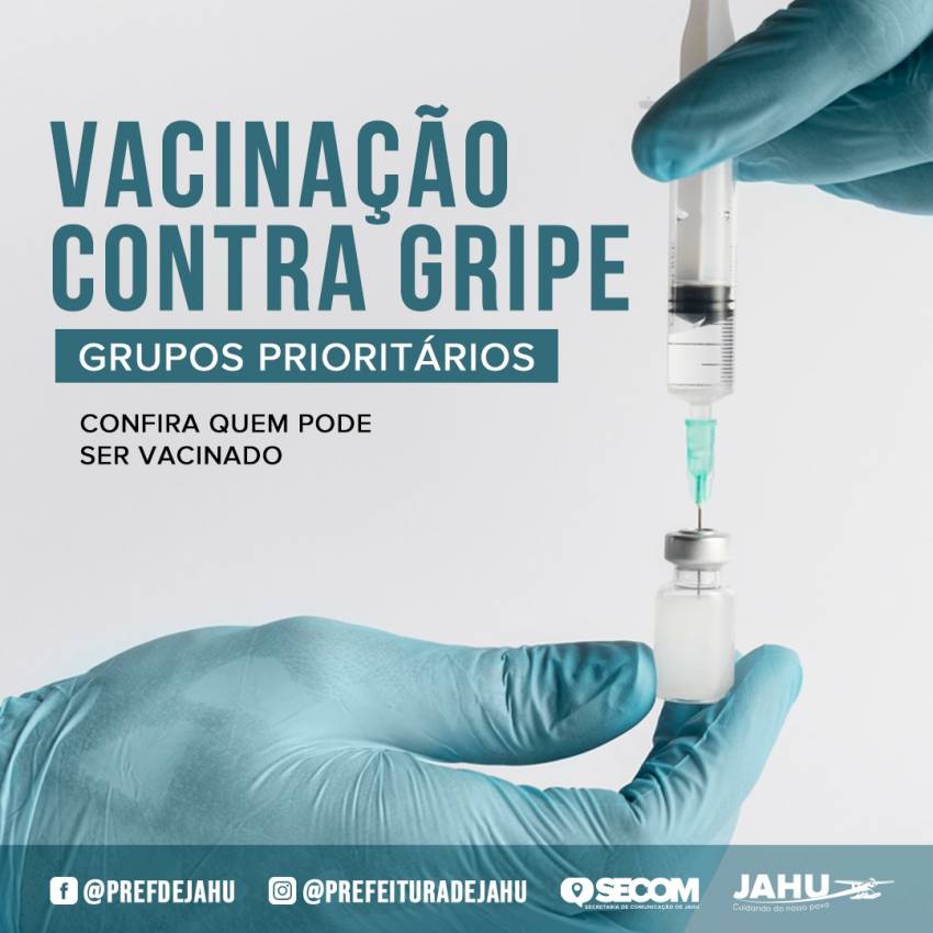 VACINAÇÃO CONTRA GRIPE ATENDE GRUPOS PRIORITÁRIOS