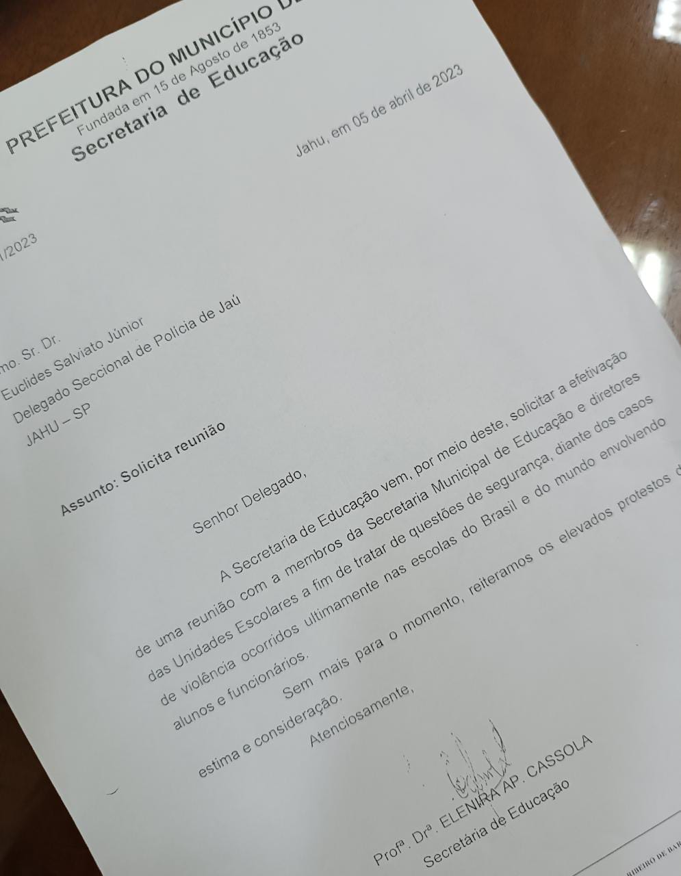 PREFEITURA REFORÇA ADOÇÃO DE MEDIDAS DE SEGURANÇA EM UNIDADES ESCOLARES