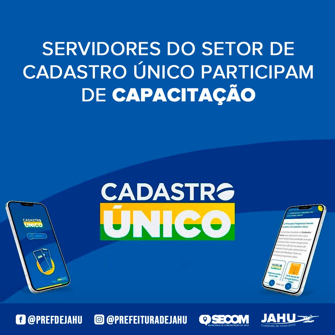 SERVIDORES DO SETOR DE CADASTRO ÚNICO PARTICIPAM DE CAPACITAÇÃO