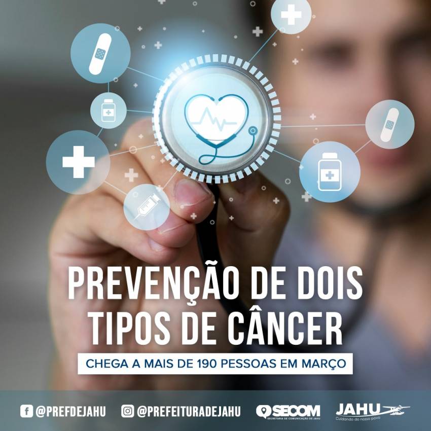 PREVENÇÃO DE DOIS TIPOS DE CÂNCER CHEGA A MAIS DE 190 PESSOAS EM MARÇO