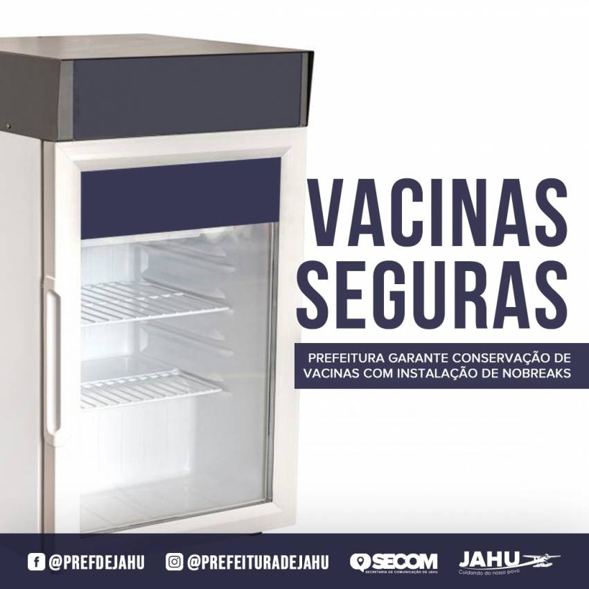 PREFEITURA GARANTE CONSERVAÇÃO DE VACINAS COM INSTALAÇÃO DE NOBREAKS