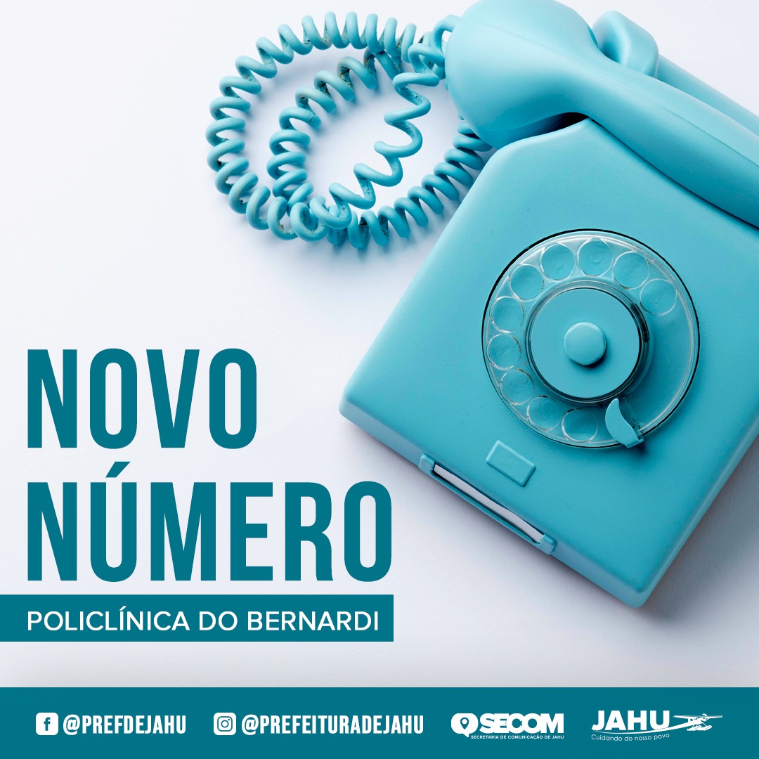 POLICLÍNICA DO BERNARDI FUNCIONA COM NOVO NÚMERO DE TELEFONE