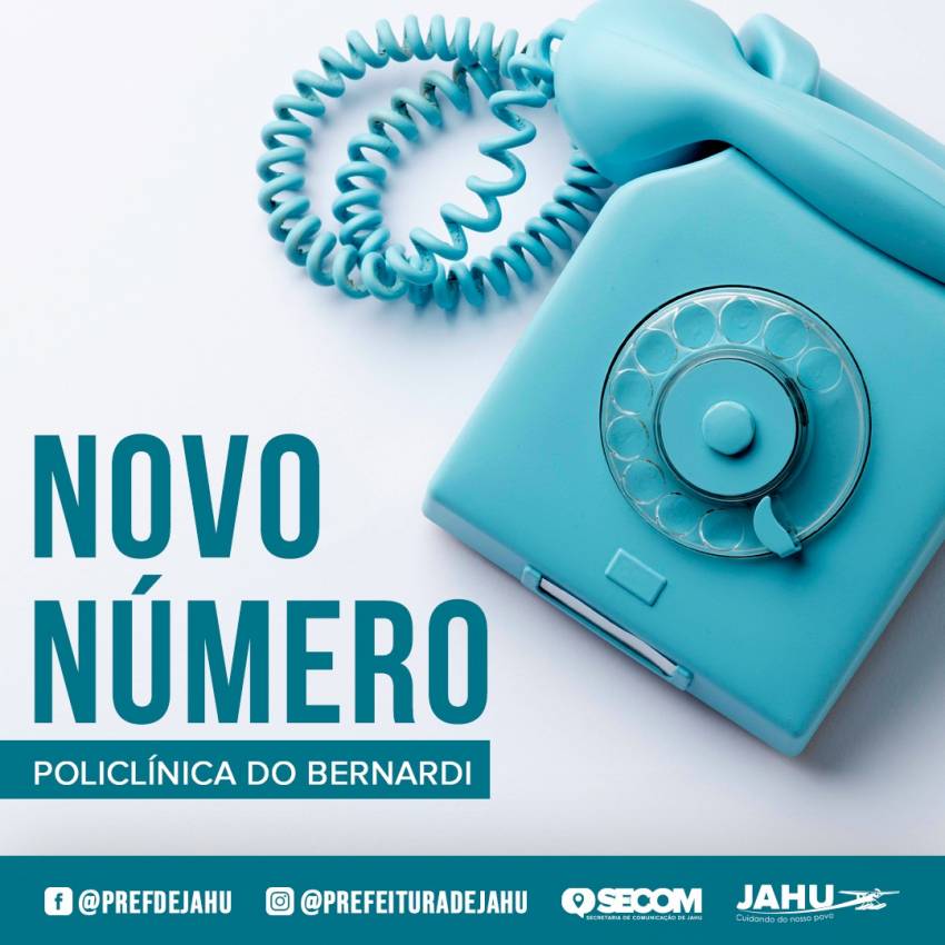 POLICLÍNICA DO BERNARDI FUNCIONA COM NOVO NÚMERO DE TELEFONE