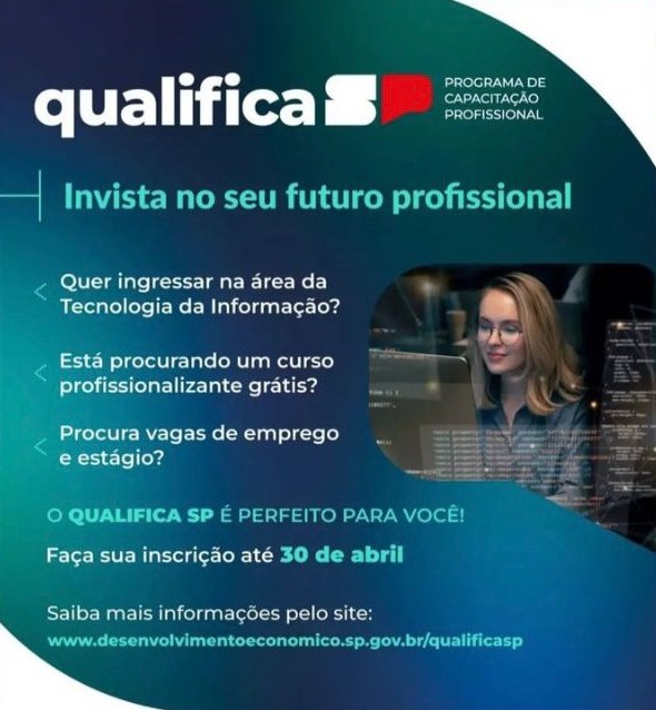QUALIFICA SP OFERECE CURSOS PARA A AULA DE TECNOLOGIA DA INFORMAÇÃO