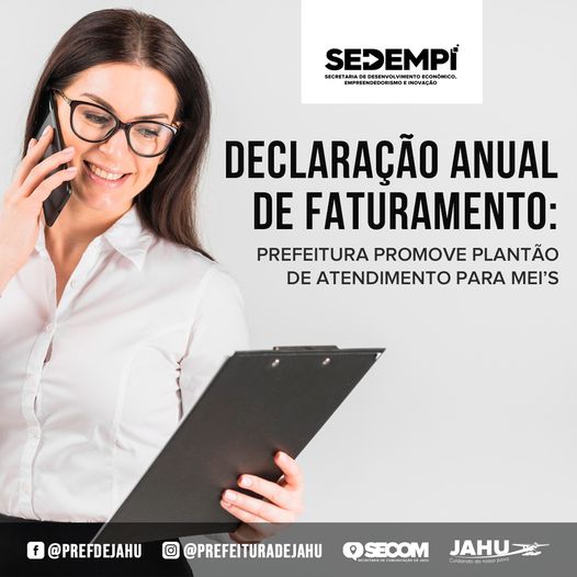 DECLARAÇÃO ANUAL DE FATURAMENTO: PREFEITURA PROMOVE PLANTÃO DE ATENDIMENTO PARA MEI’S