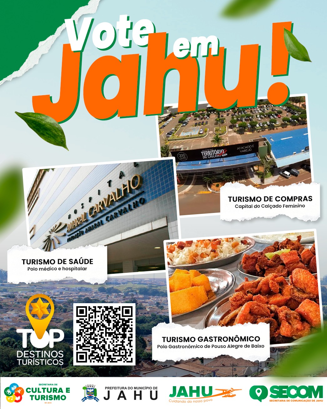 PRÊMIO TOP DESTINOS TURÍSTICOS: VOTE EM JAHU