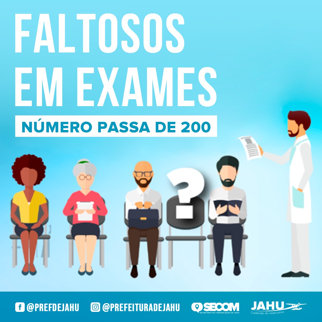 NÚMERO DE FALTOSOS EM EXAMES PASSA DE 200