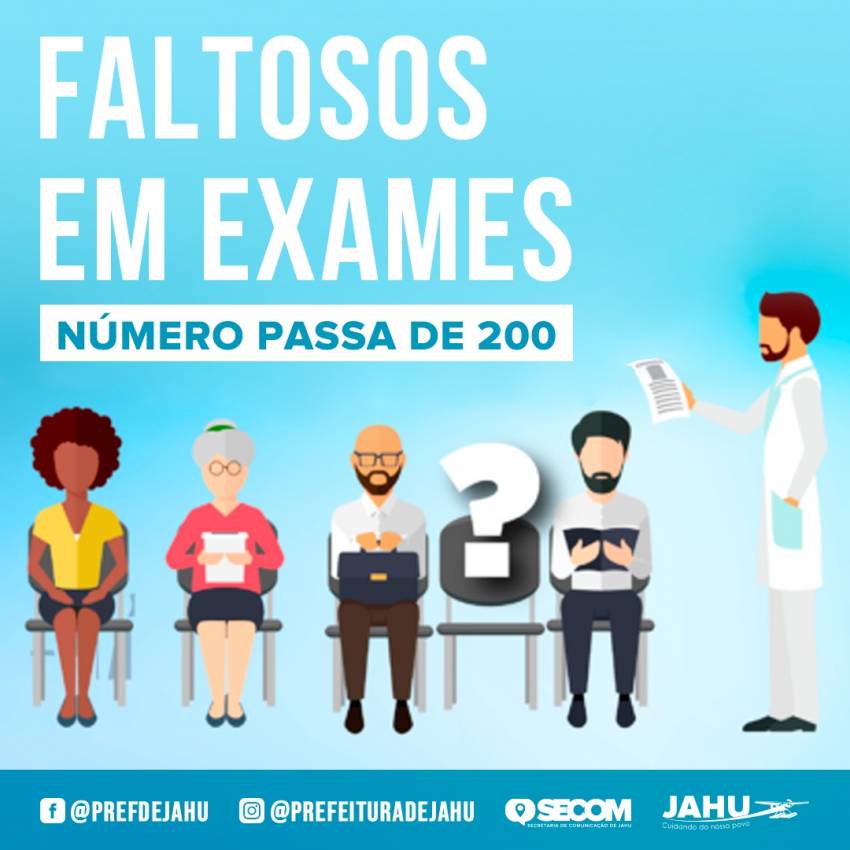 NÚMERO DE FALTOSOS EM EXAMES PASSA DE 200