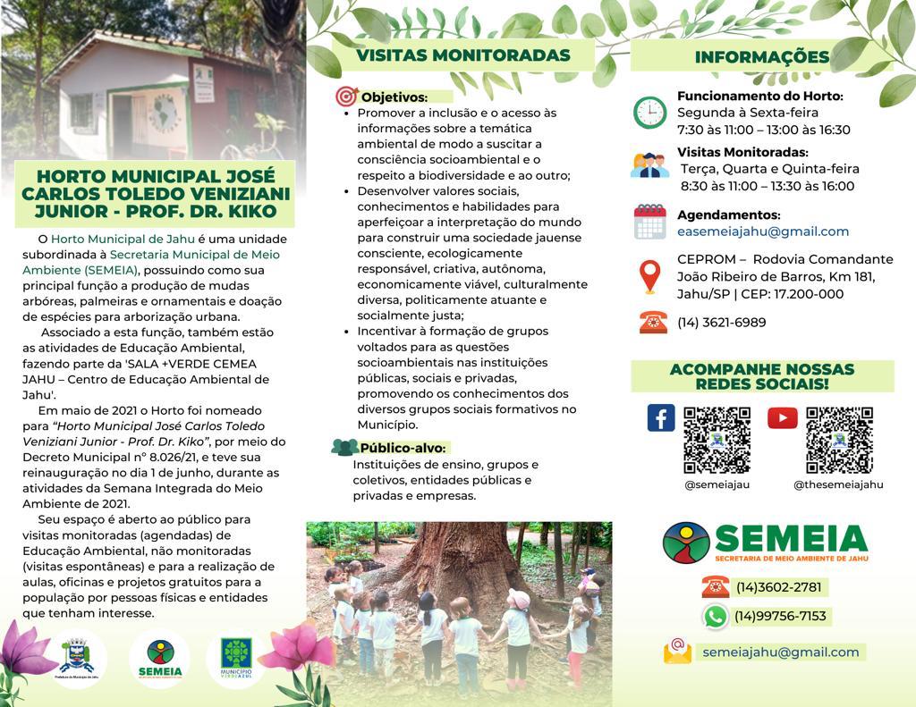 VOCÊ CONHECE O HORTO MUNICIPAL?