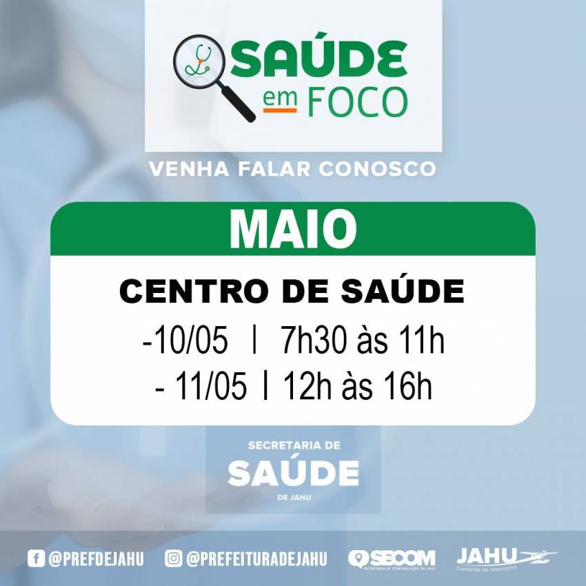 SAÚDE EM FOCO - CENTRO DE SAÚDE