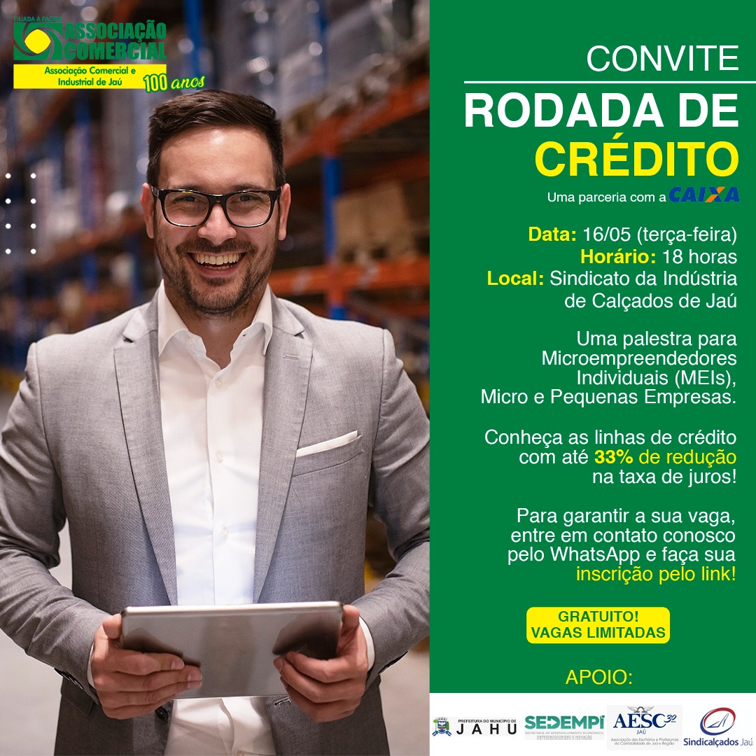 EMPRESÁRIO, PARTICIPE DA RODADA DE CRÉDITO 2023