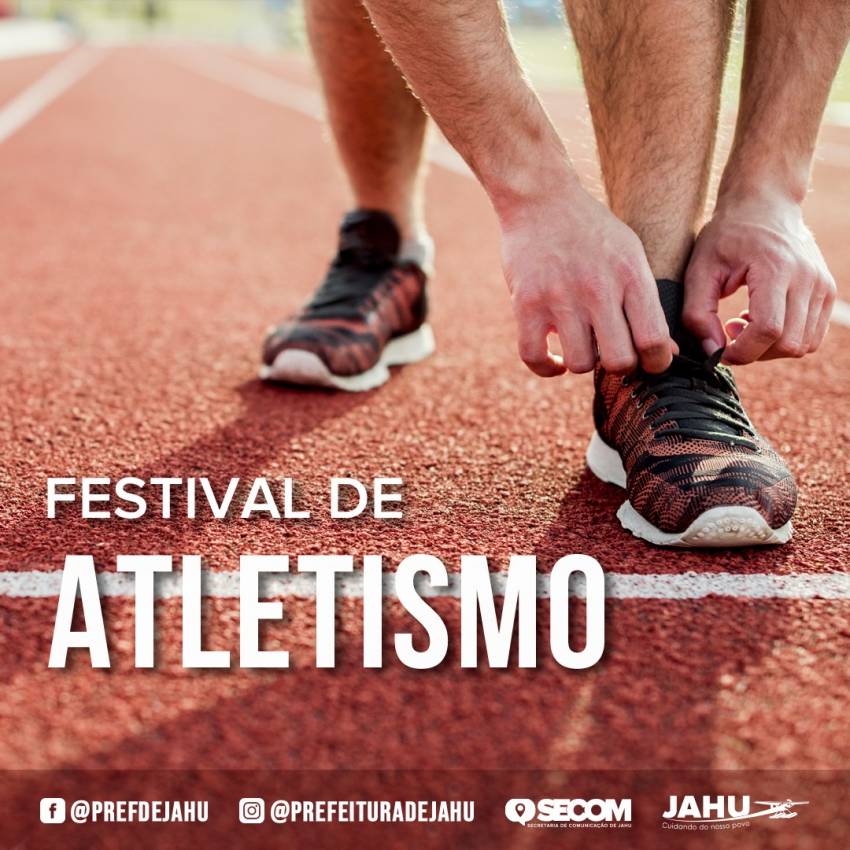 FESTIVAL DE ATLETISMO ACONTECE NESTE DOMINGO