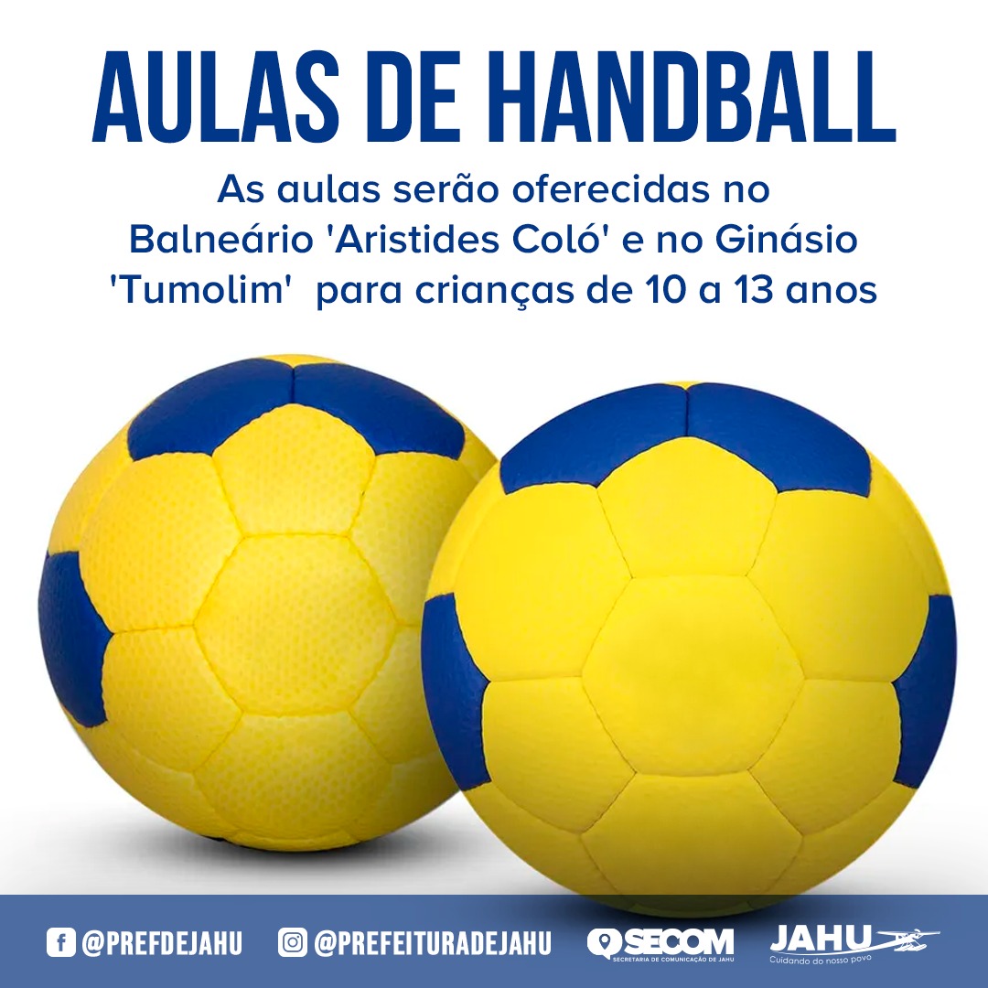 PREFEITURA PASSA A OFERECER AULAS DE HANDBALL