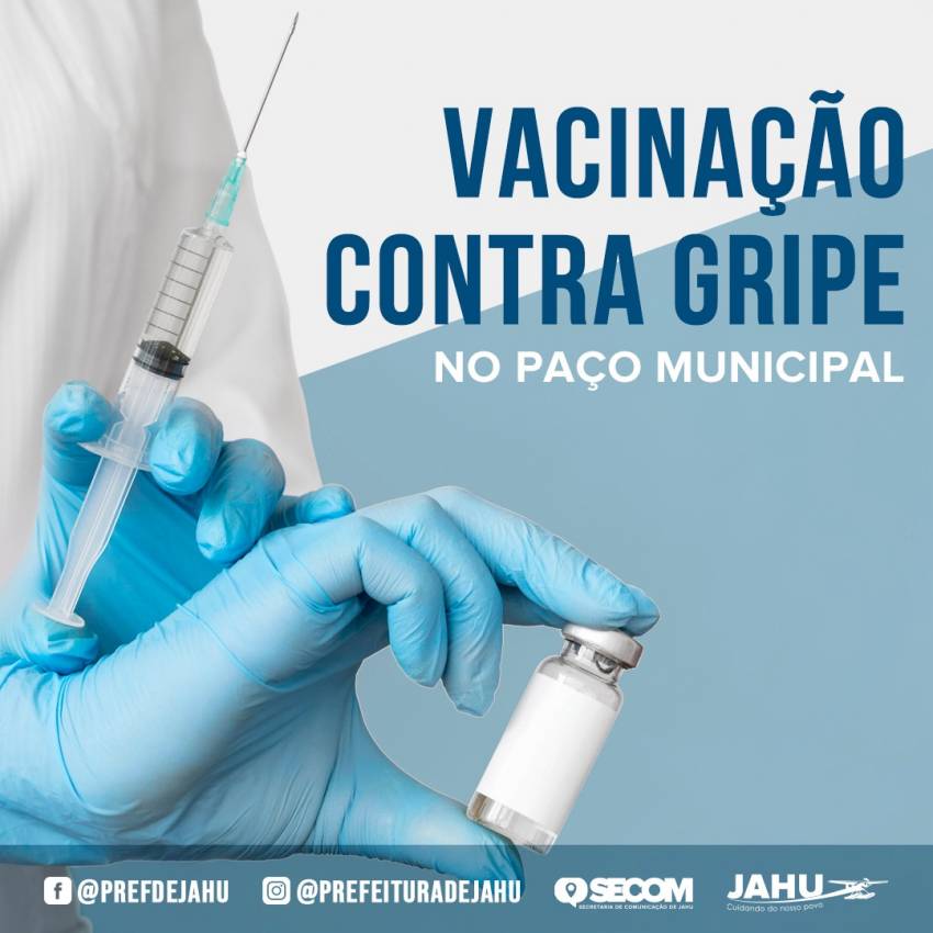 VACINAÇÃO CONTRA GRIPE NO PAÇO MUNICIPAL