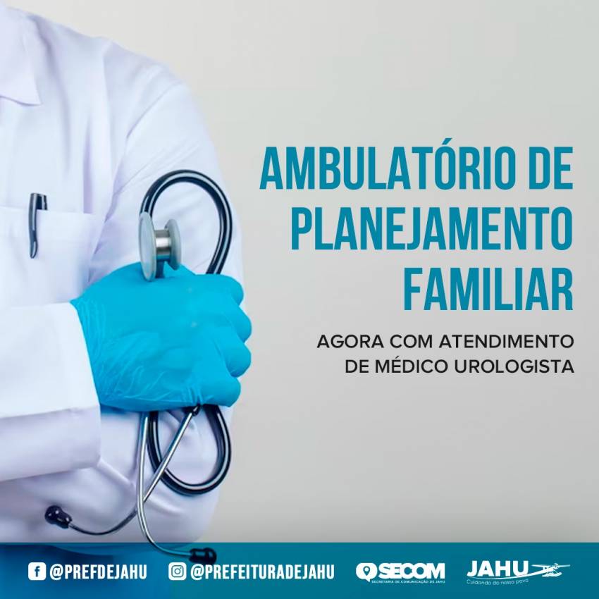 MÉDICO UROLOGISTA NO AMBULATÓRIO DE PLANEJAMENTO FAMILIAR