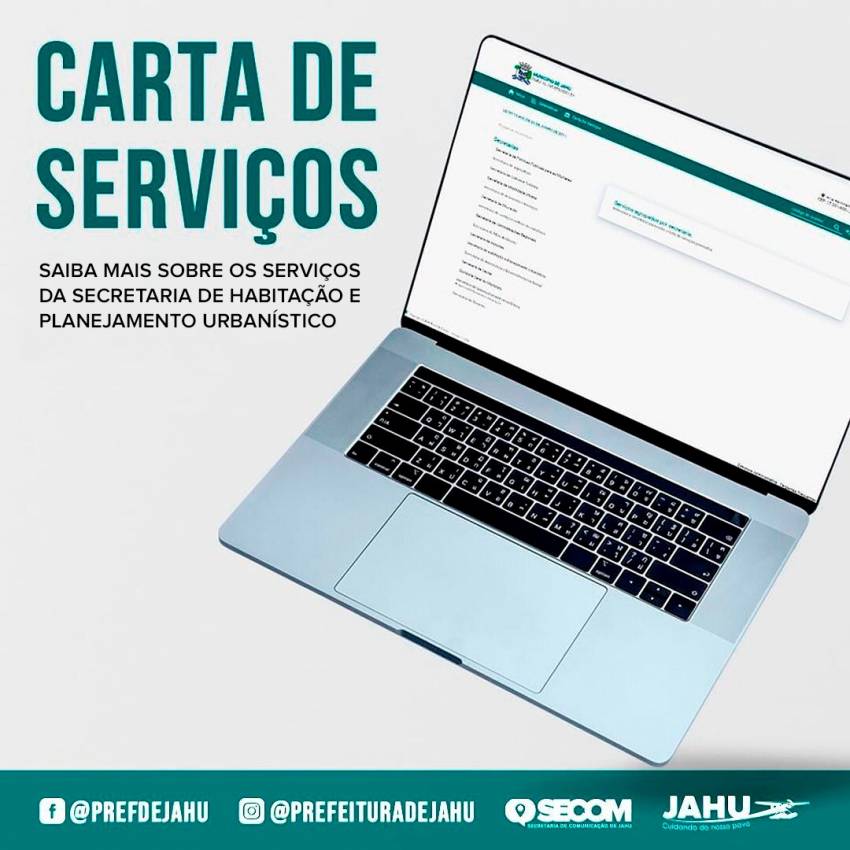 CARTA DE SERVIÇOS: SAIBA MAIS SOBRE OS SERVIÇOS DA SECRETARIA DE HABITAÇÃO E PLANEJAMENTO URBANÍSTICO