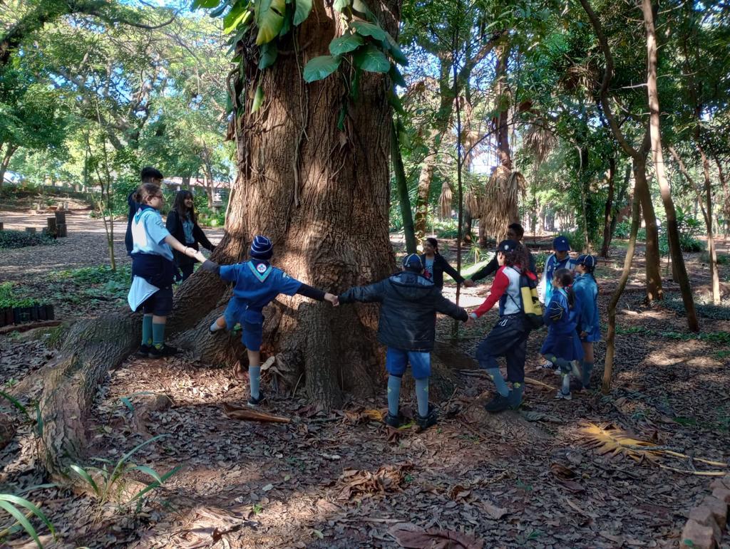 ESCOTEIROS NO HORTO MUNICIPAL