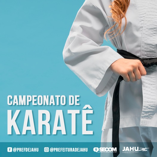 CAMPEONATO DE KARATÊ ACONTECE NESTE SÁBADO