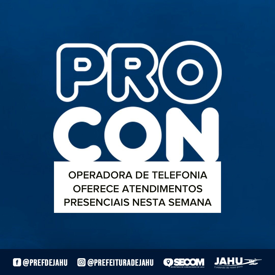 OPERADORA DE TELEFONIA OFERECE ATENDIMENTOS PRESENCIAIS NO PROCON NESTA SEMANA