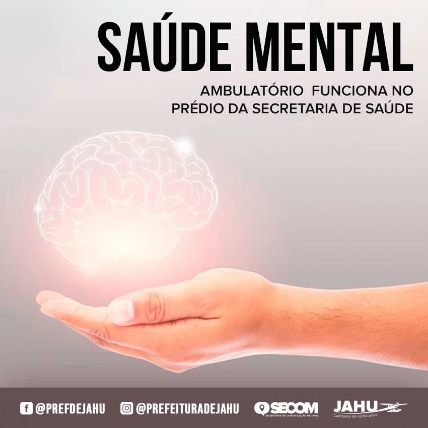 AMBULATÓRIO DE SAÚDE MENTAL FUNCIONA NO PRÉDIO DA SECRETARIA DE SAÚDE