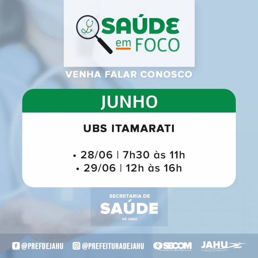 SAÚDE EM FOCO – UBS ITAMARATI