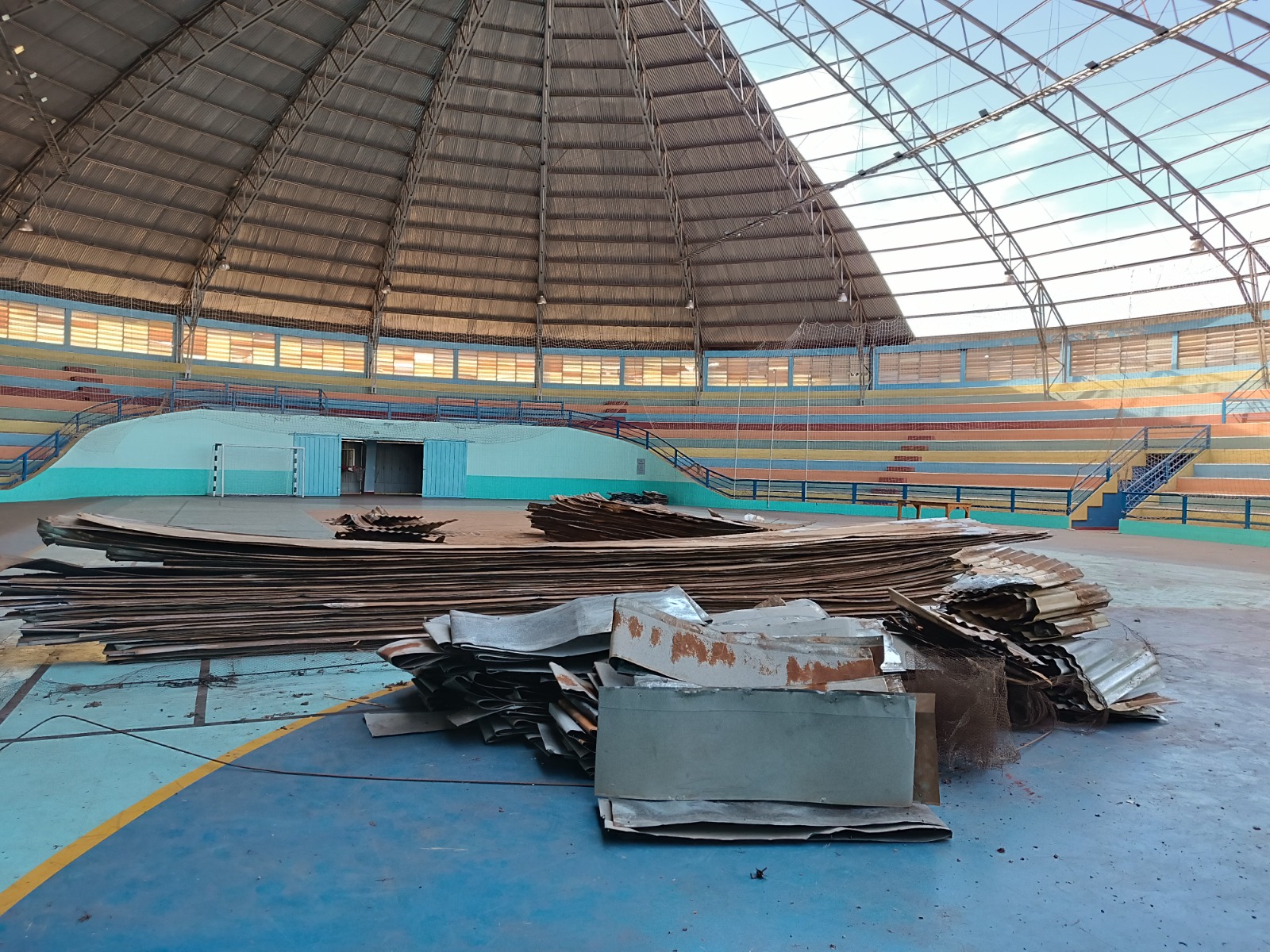 INICIADAS AS OBRAS DE REFORMA DO GINÁSIO DR. FLÁVIO DE MELLO