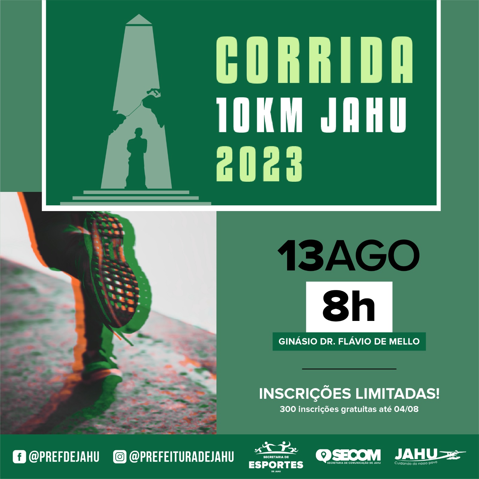 ABERTAS INSCRIÇÕES PARA A CORRIDA DE ANIVERSÁRIO DA CIDADE