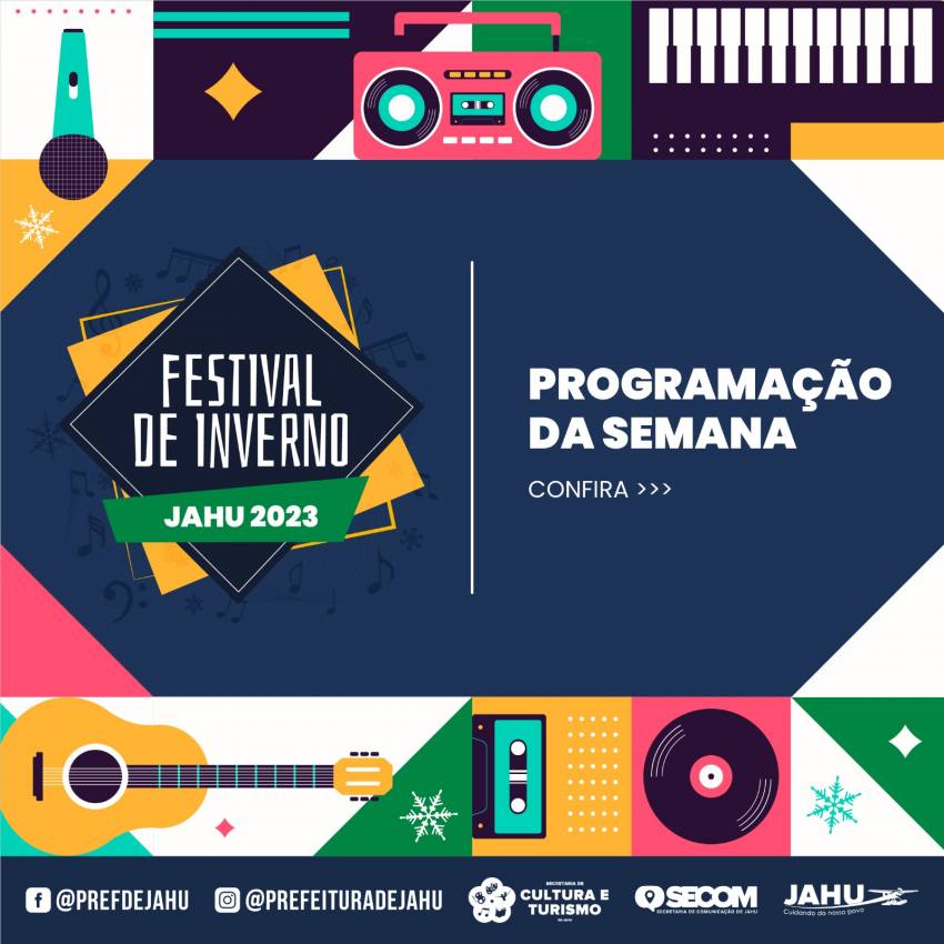 30º FESTIVAL DE INVERNO 2023: Confira a programação desta semana