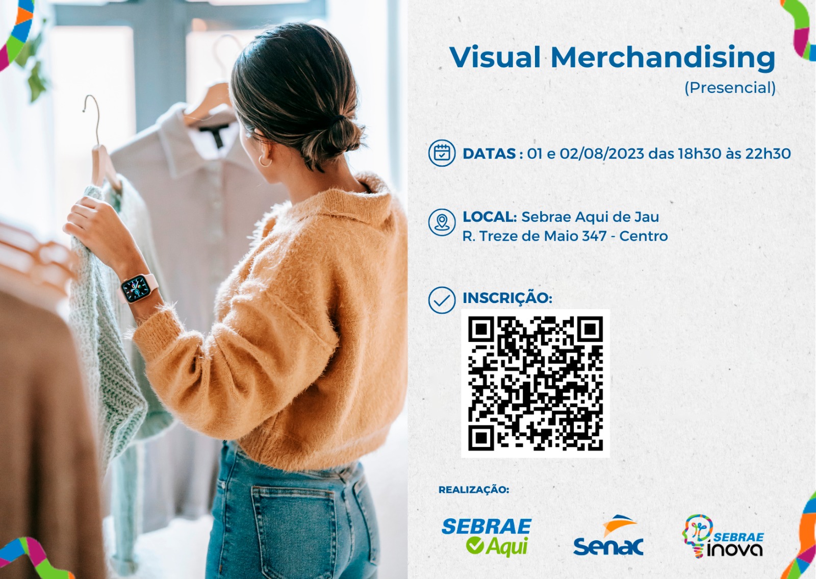 PREFEITURA E SEBRAE OFERECEM CURSO DE VISUAL MERCHANDISING