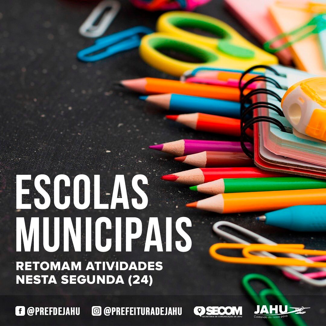 VOLTA ÀS AULAS: ESCOLAS MUNICIPAIS RETOMAM ATIVIDADES NESTA SEGUNDA (24)