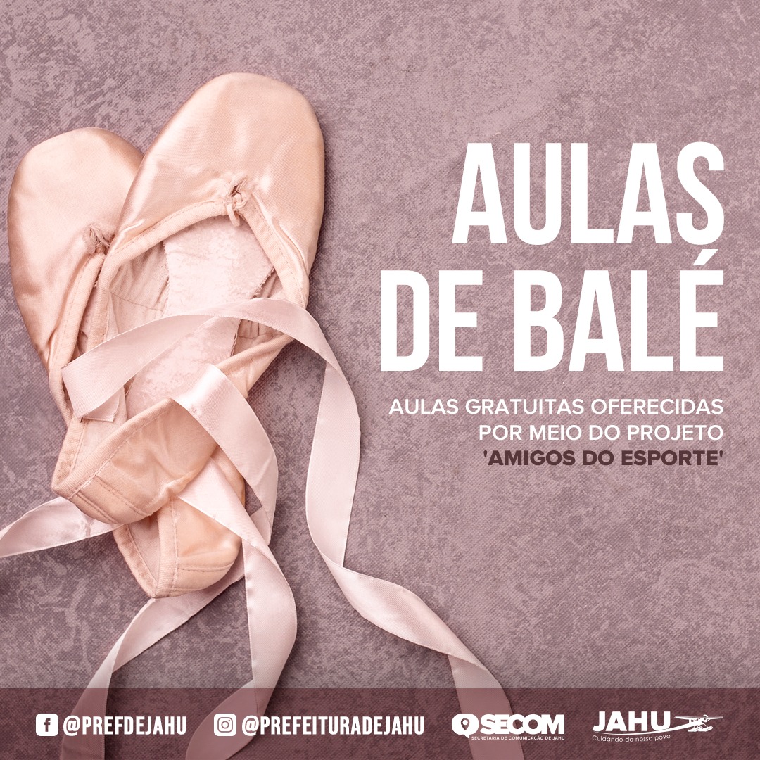 VAGAS DISPONÍVEIS PARA AULAS DE BALÉ