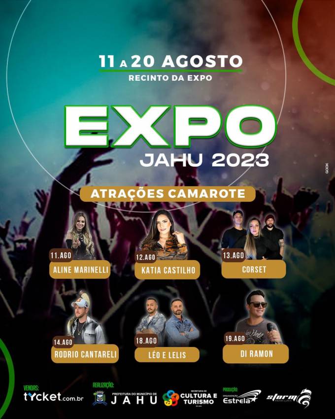 VAI TER MUITO ARTISTA LOCAL NA EXPO!