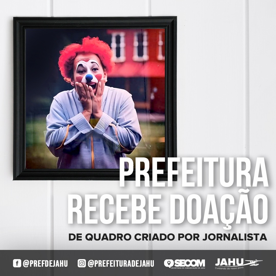 PREFEITURA RECEBE DOAÇÃO DE QUADRO CRIADO POR JORNALISTA