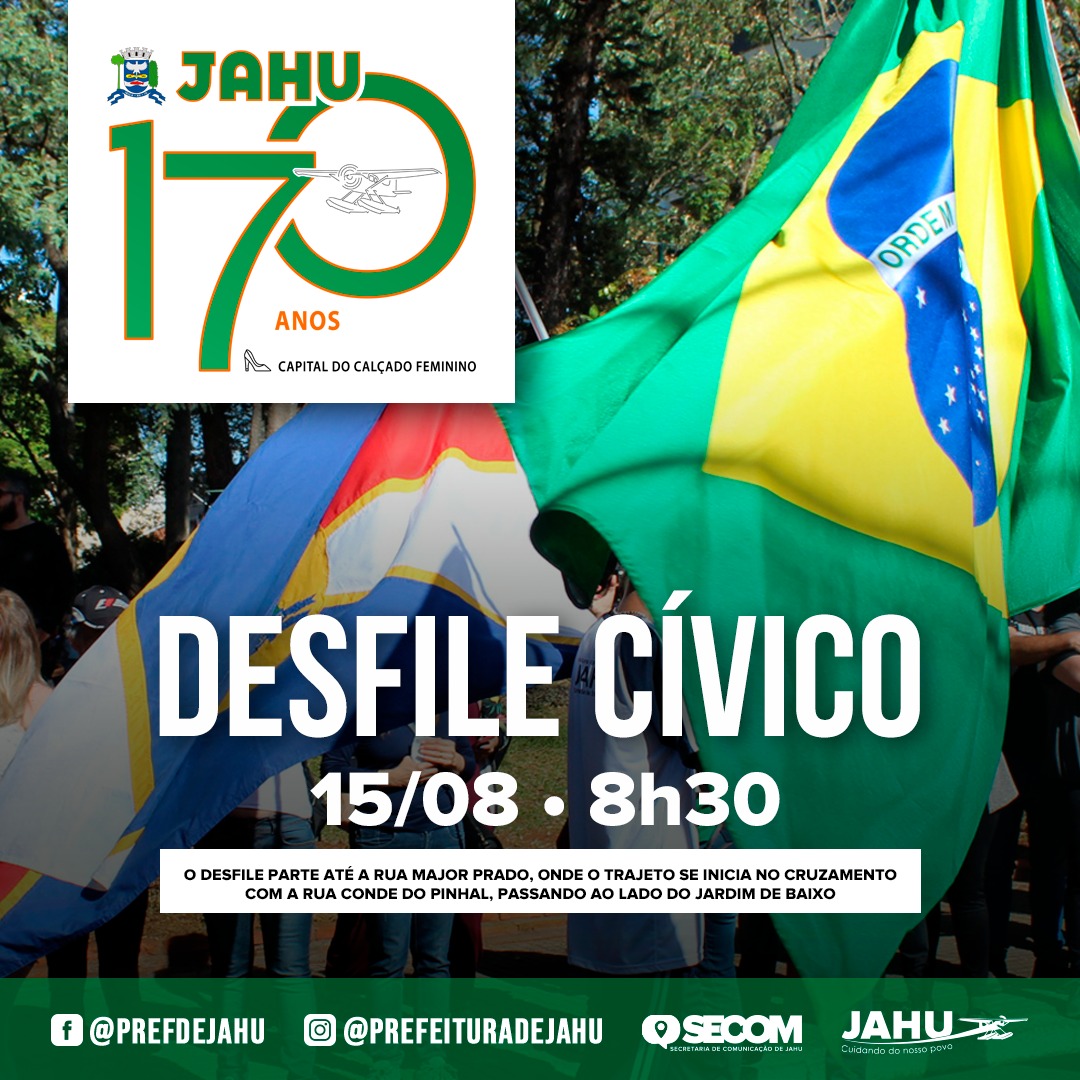 DESFILE CÍVICO ACONTECE NA PRÓXIMA SEMANA