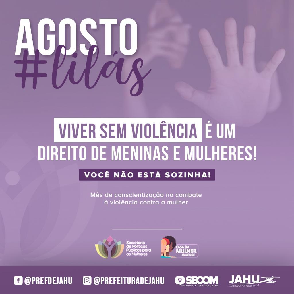 AGOSTO LILÁS TEM PROGRAMAÇÃO COM FOCO NA VIOLÊNCIA CONTRA MULHER