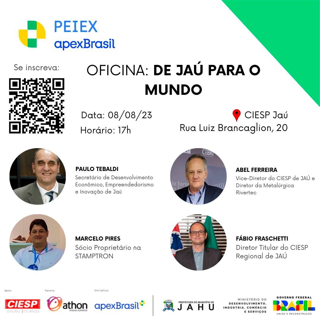 É HOJE! OFICINA GRATUITA DISCUTE PROGRAMA DE QUALIFICAÇÃO PARA EXPORTAÇÕES