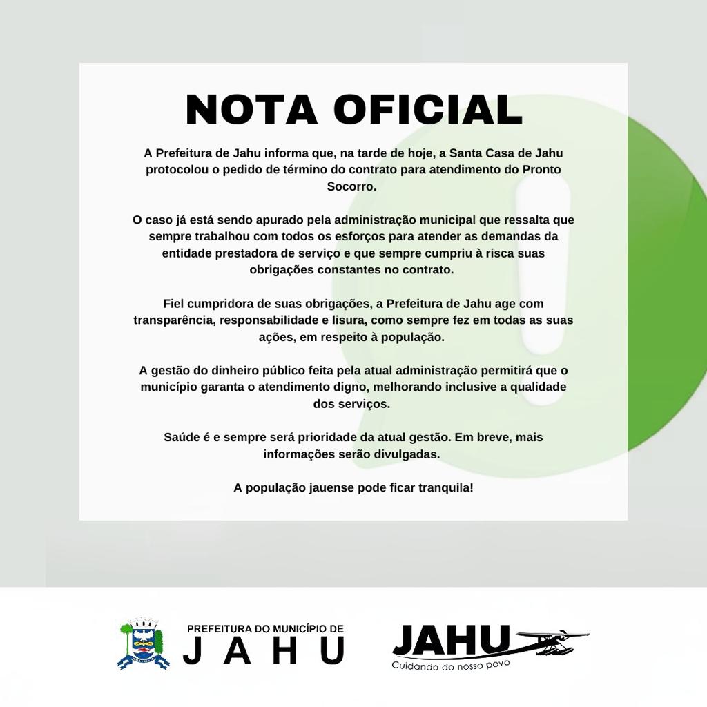 NOTA OFICIAL!