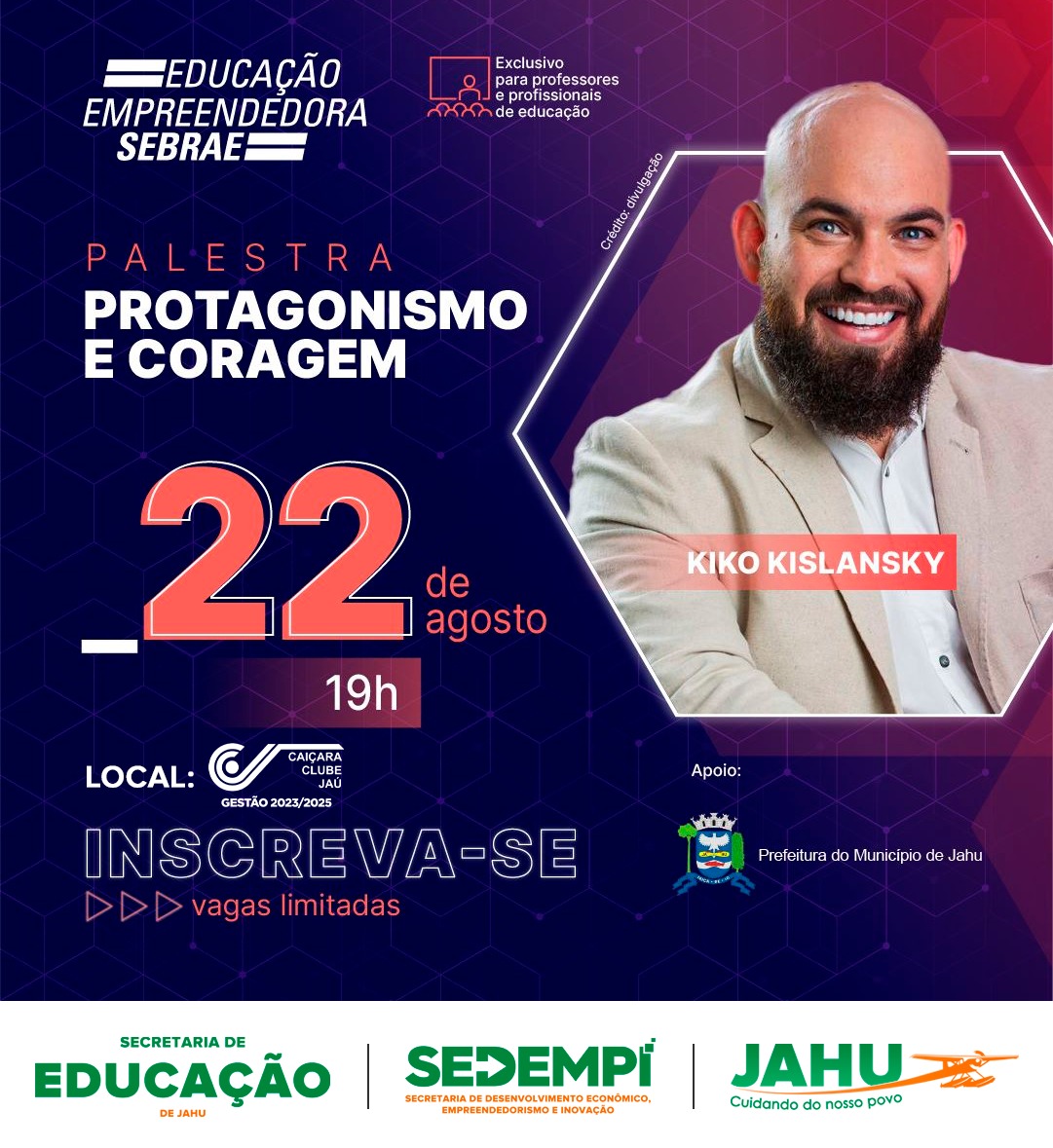 FÓRUM DE EDUCAÇÃO EMPREENDEDORA SERÁ REALIZADO EM JAHU