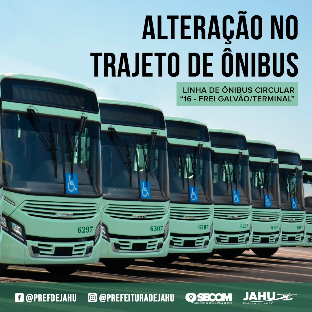 ATENÇÃO MORADORES DOS ALTOS DA CIDADE: TRAJETO DO ÔNIBUS CIRCULAR PASSA POR ALTERAÇÃO